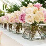 Rosas na decoração do casamento