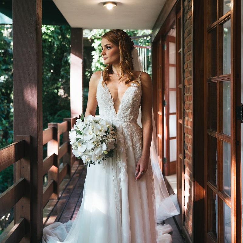 Casamento ao Ar Livre na Pousada Recanto dos Pinheiros | Noiva Internovias Rafaela